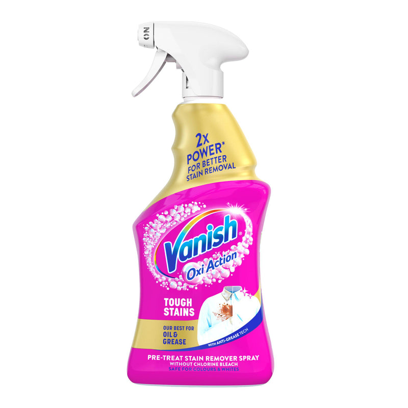 Vanish Oxi Action Gold fabric stain remover spray 450ml (British brand)