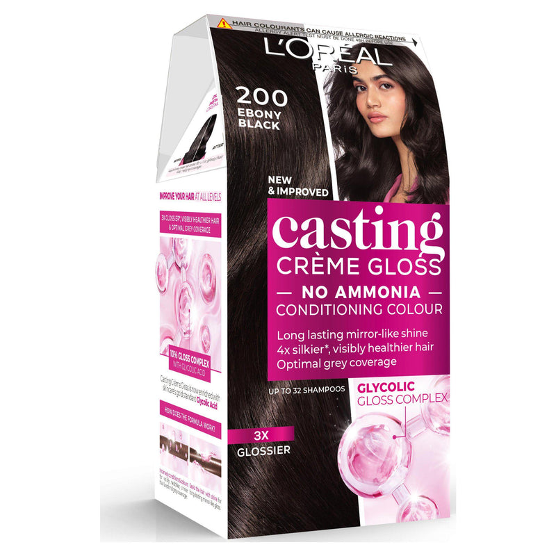 L'Oreal Paris Casting Creme Gloss Ebony Black 200 - British product