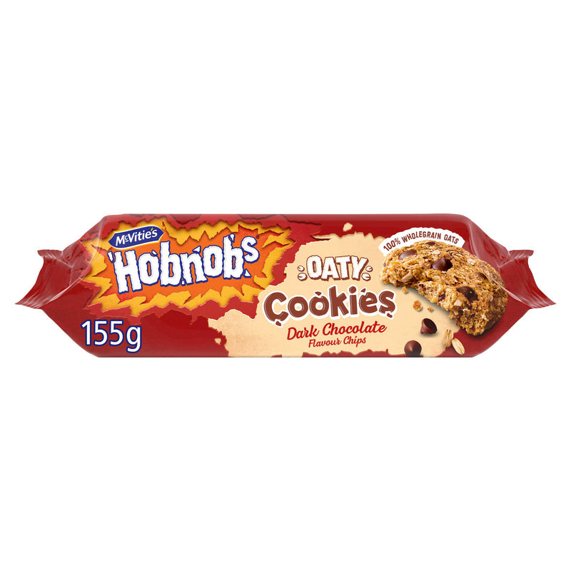 McVitie's Hobnobs dark chocolate oaty cookies 155g, UK version