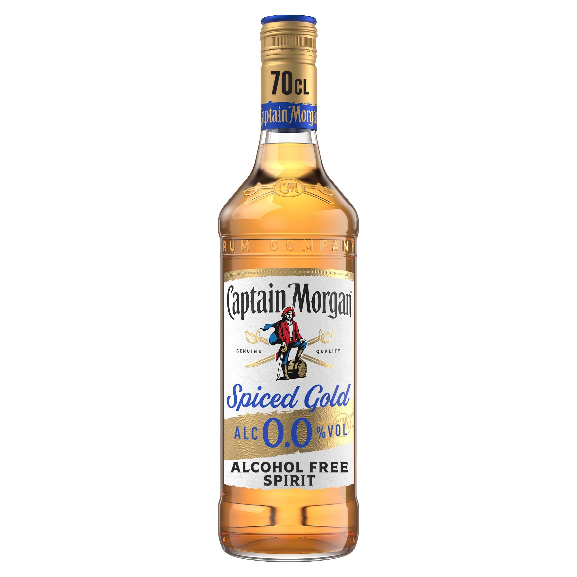 Captain Morgan alcohol-free spirit Spiced Gold 70cl (British brand)