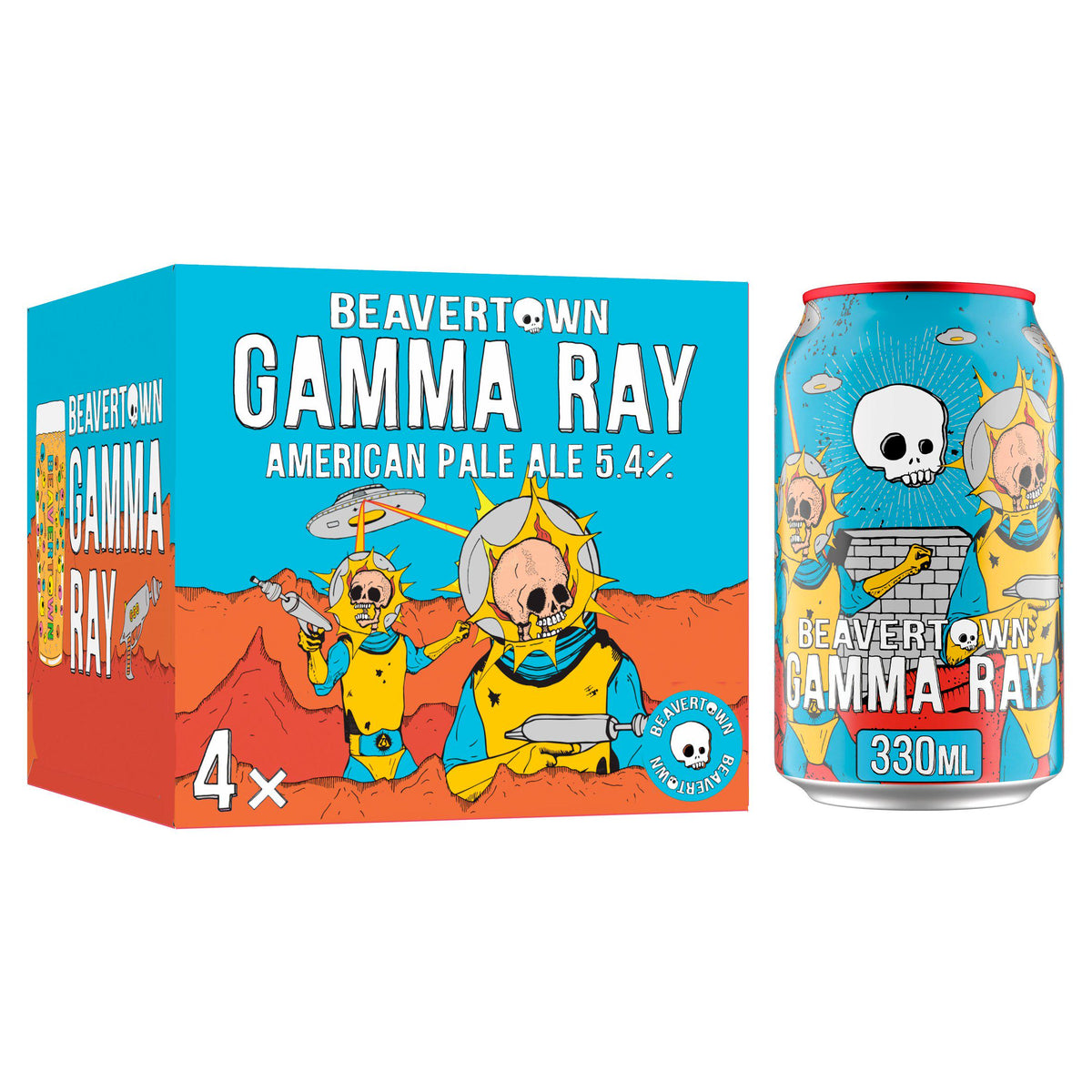 Beavertown Gamma Ray American Pale Ale 4 pack 330ml, UK version