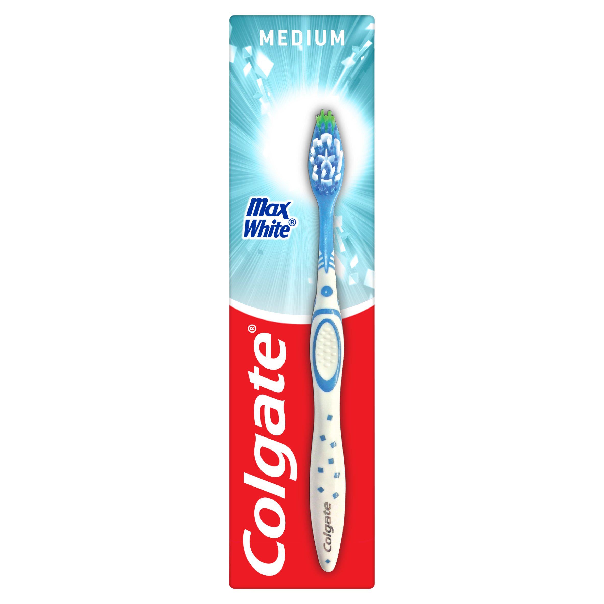 Colgate Max White Medium Toothbrush, imported from the UK