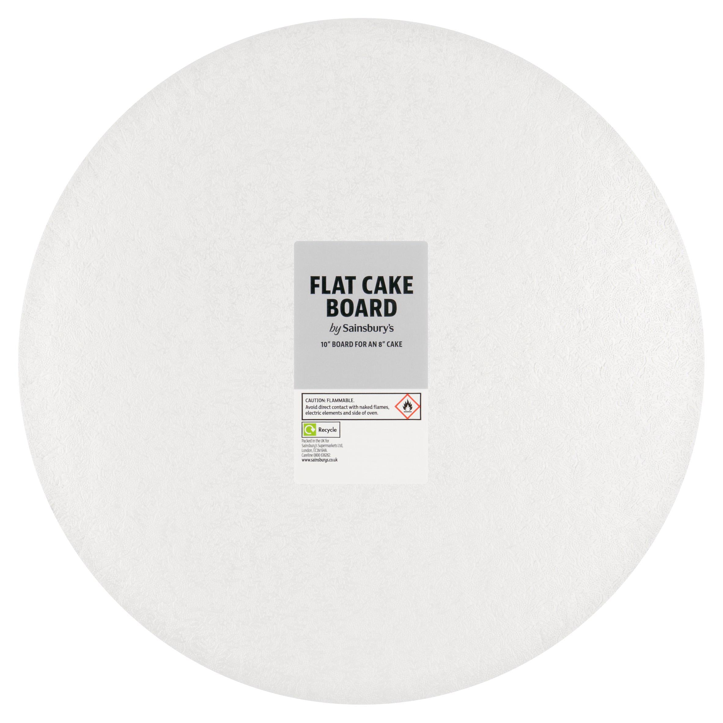 Sainsbury's flat cake board 10-inch (British brand)
