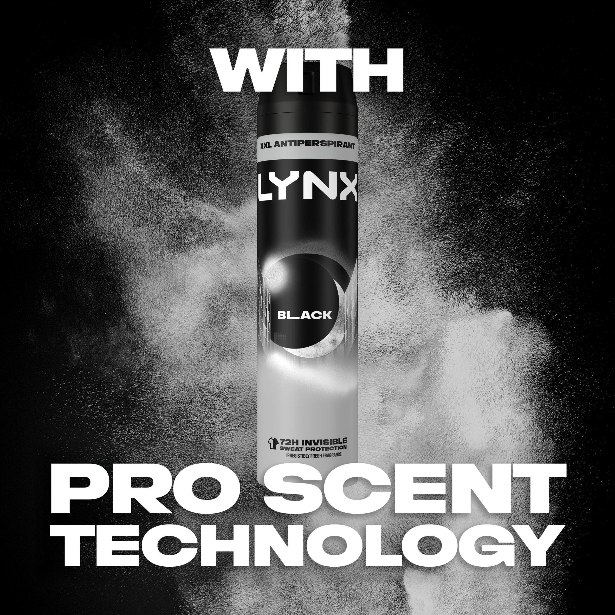 Lynx Black deodorant spray 250ml, imported from the UK