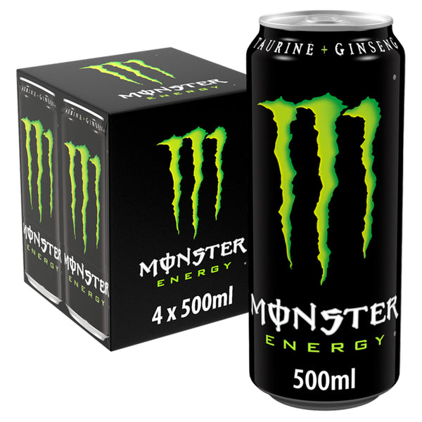 Carbonated Energy Drink with Caffeine and Taurine 4 x 500ml