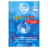 Spatone iron-rich water sachets 28-day supply, imported from the UK
