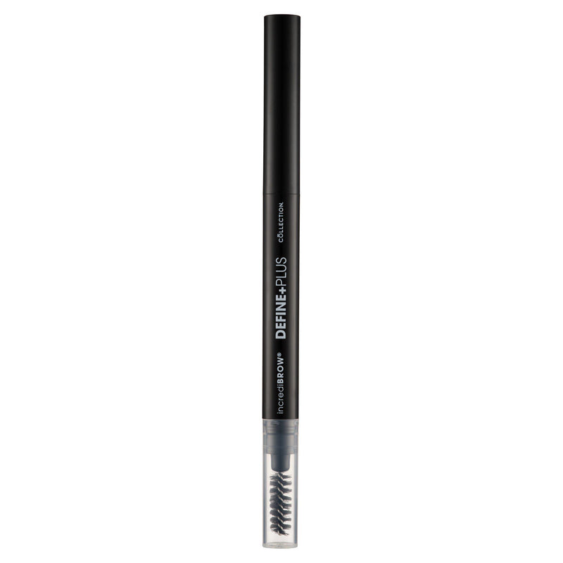 Eyebrow Pencil with Teardrop Tip and Spoolie Brush Dark Brunette