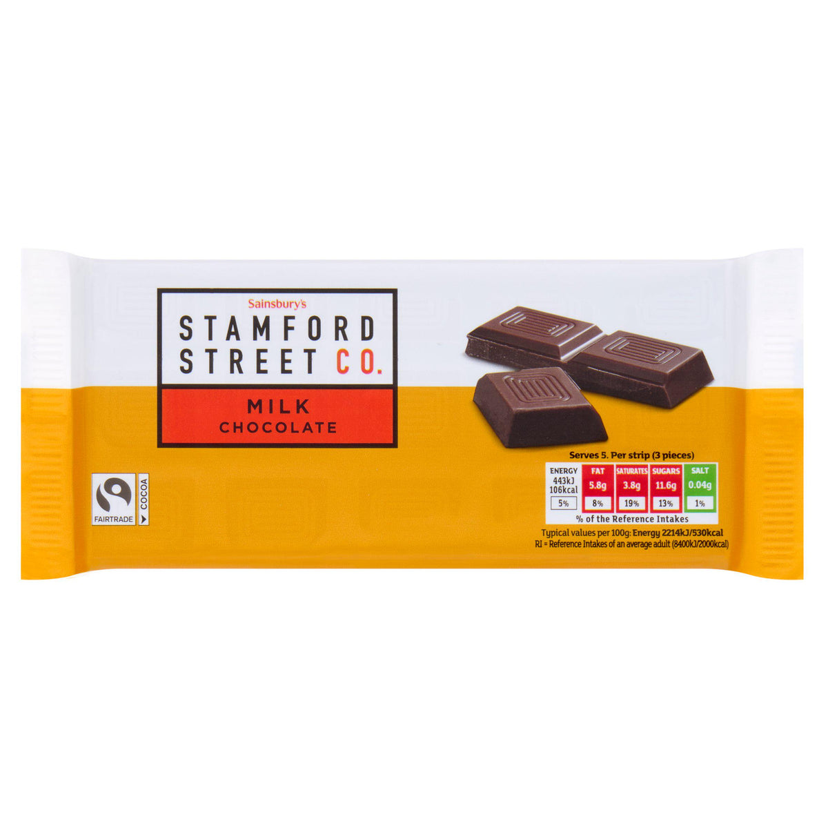 Stamford Street Co. milk chocolate 100g (British brand)