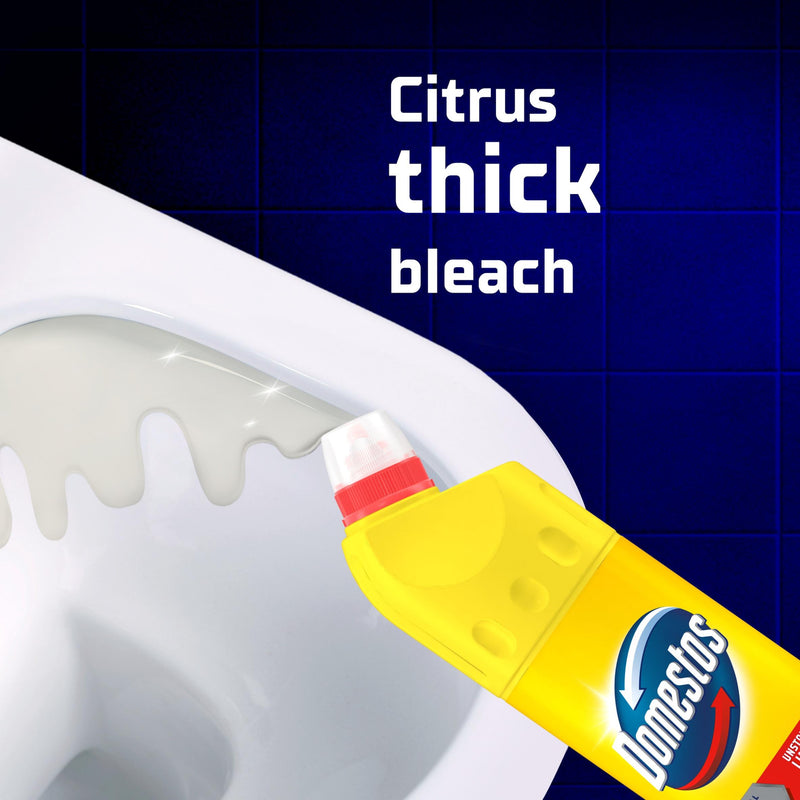 Domestos thick bleach Citrus Fresh 750ml, imported from the UK
