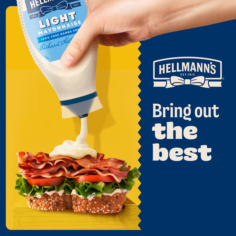 Hellmann's Light Mayonnaise 580ml, imported from the UK