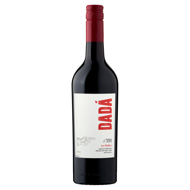 Dada Art Malbec red wine 75cl, imported from the UK