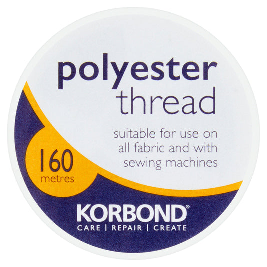 Korbond Care & Repair White Thread Polyester 160m GOODS Sainsburys   
