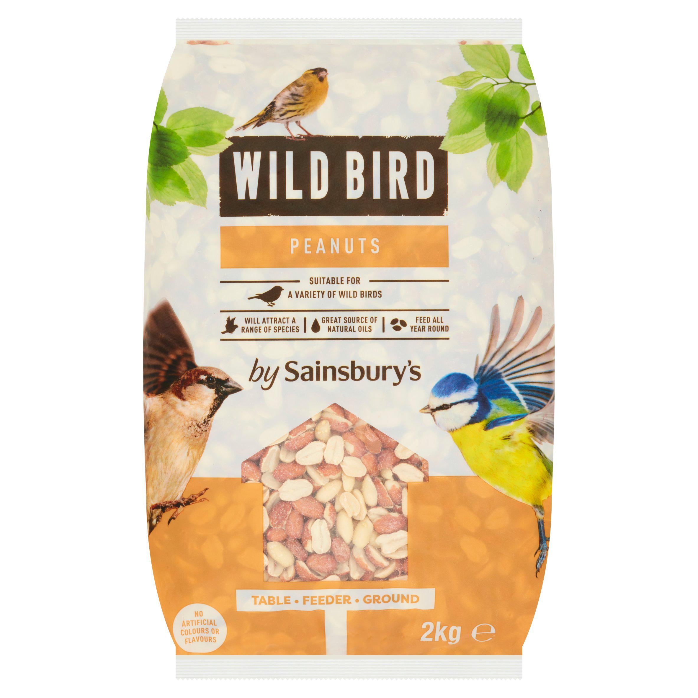 Sainsbury's Wild Bird Peanuts 2kg (British brand)