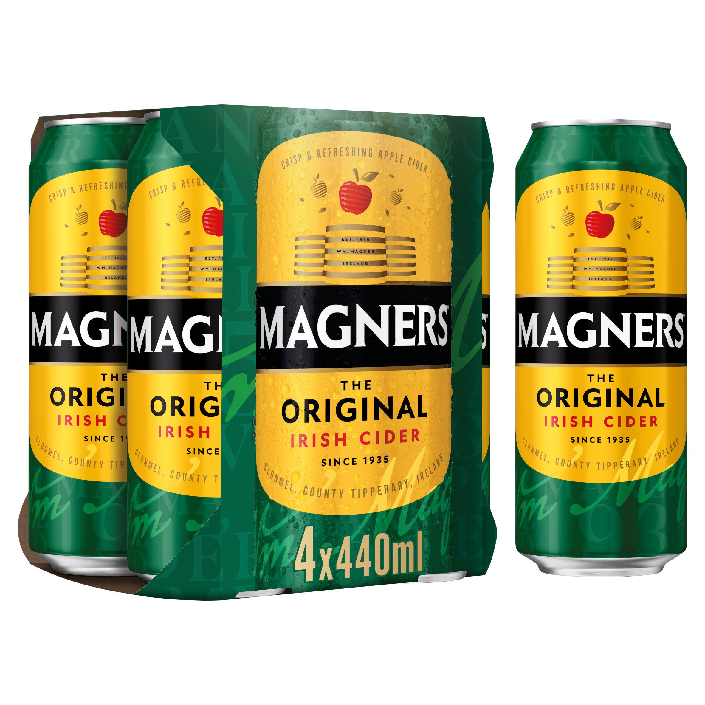 Magners Irish Cider original 4x440ml cans, UK version