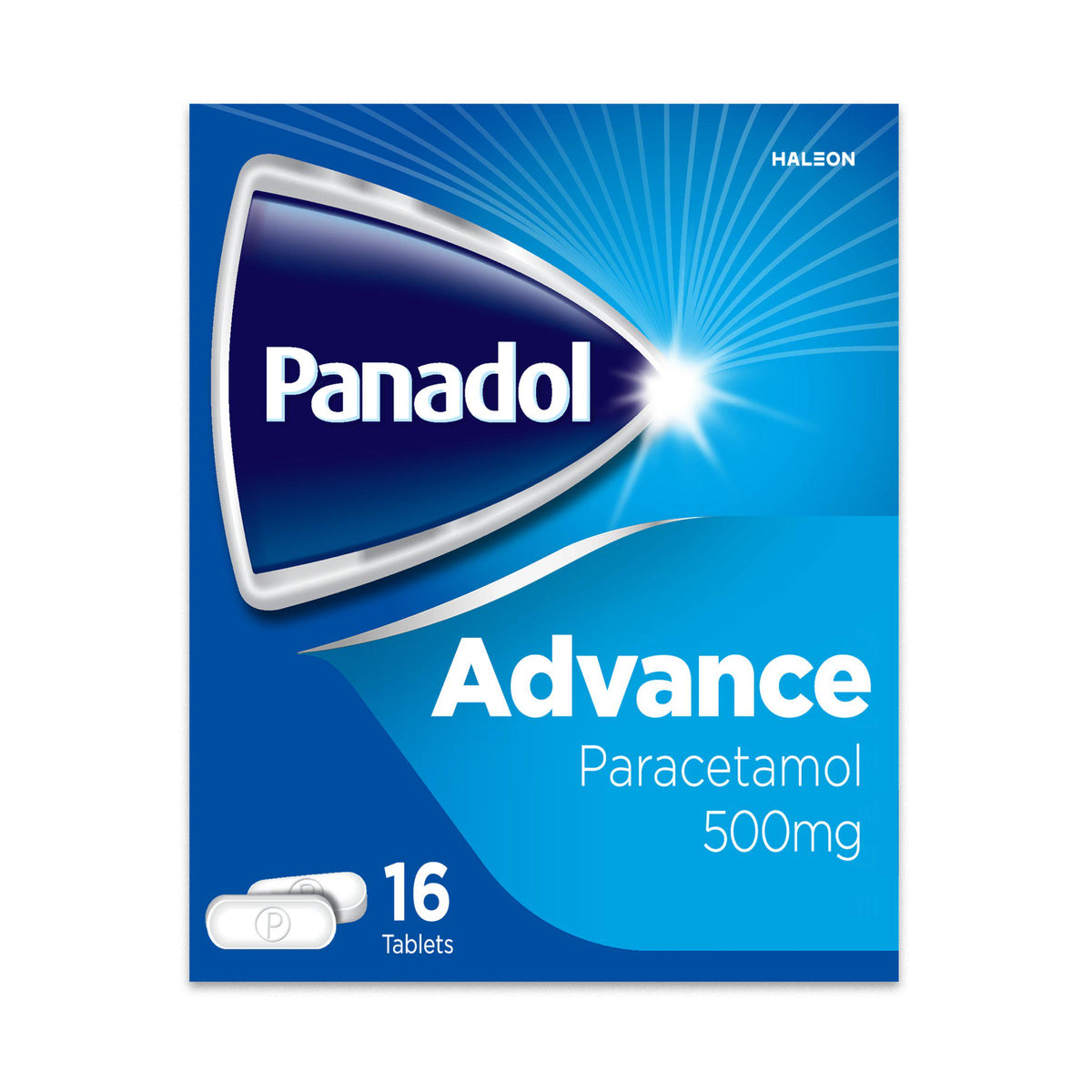 Panadol Advance 500mg paracetamol tablets 16s - British product
