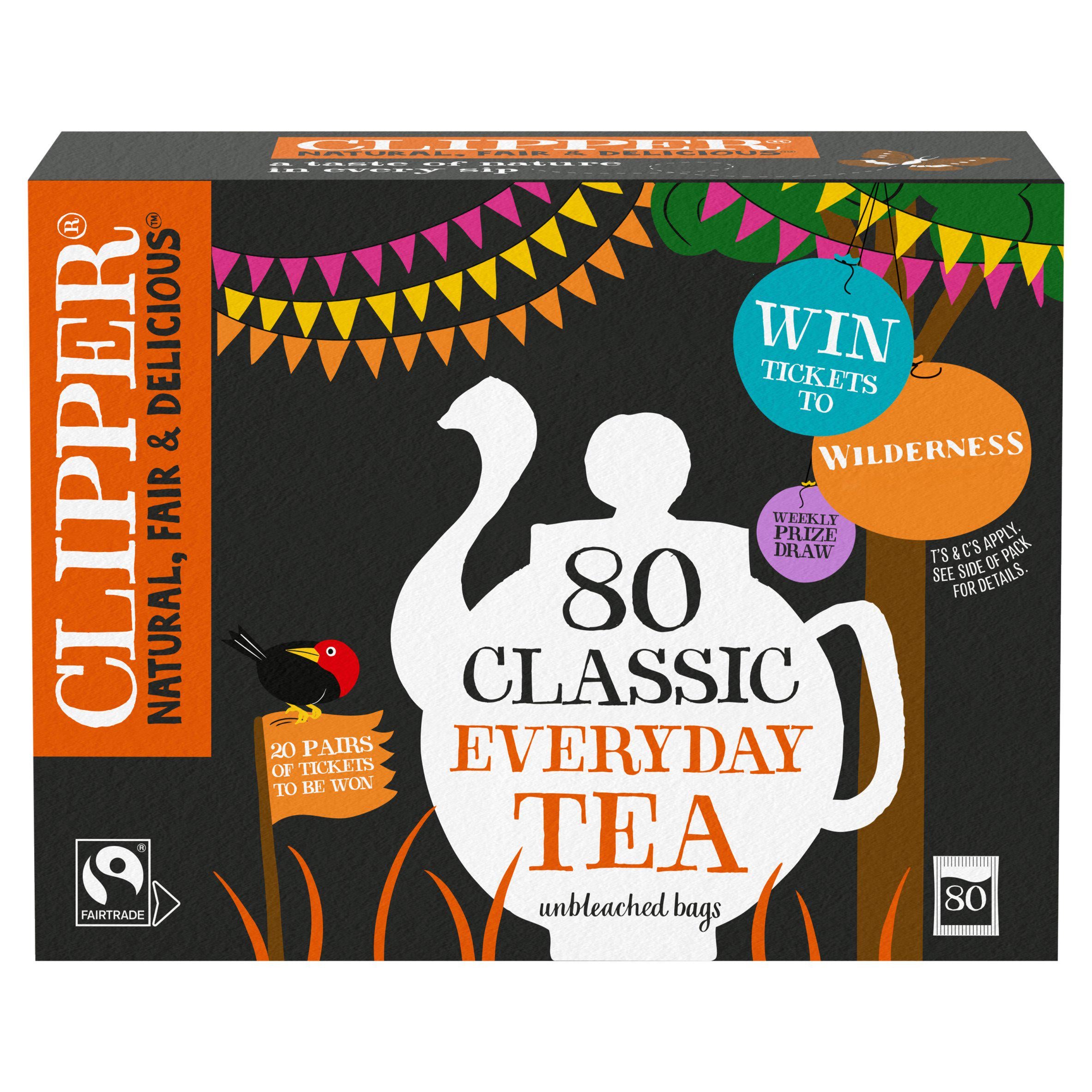 Clipper everyday tea bags 80 count - British product