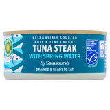 Sainsbury's tuna drained in spring water 120g - British product