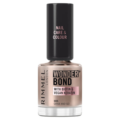 Sainsburys Rimmel Wonder Bond Care + Color Nail Polish 005 Grab & Go 12ml- Buy online at McGrocer