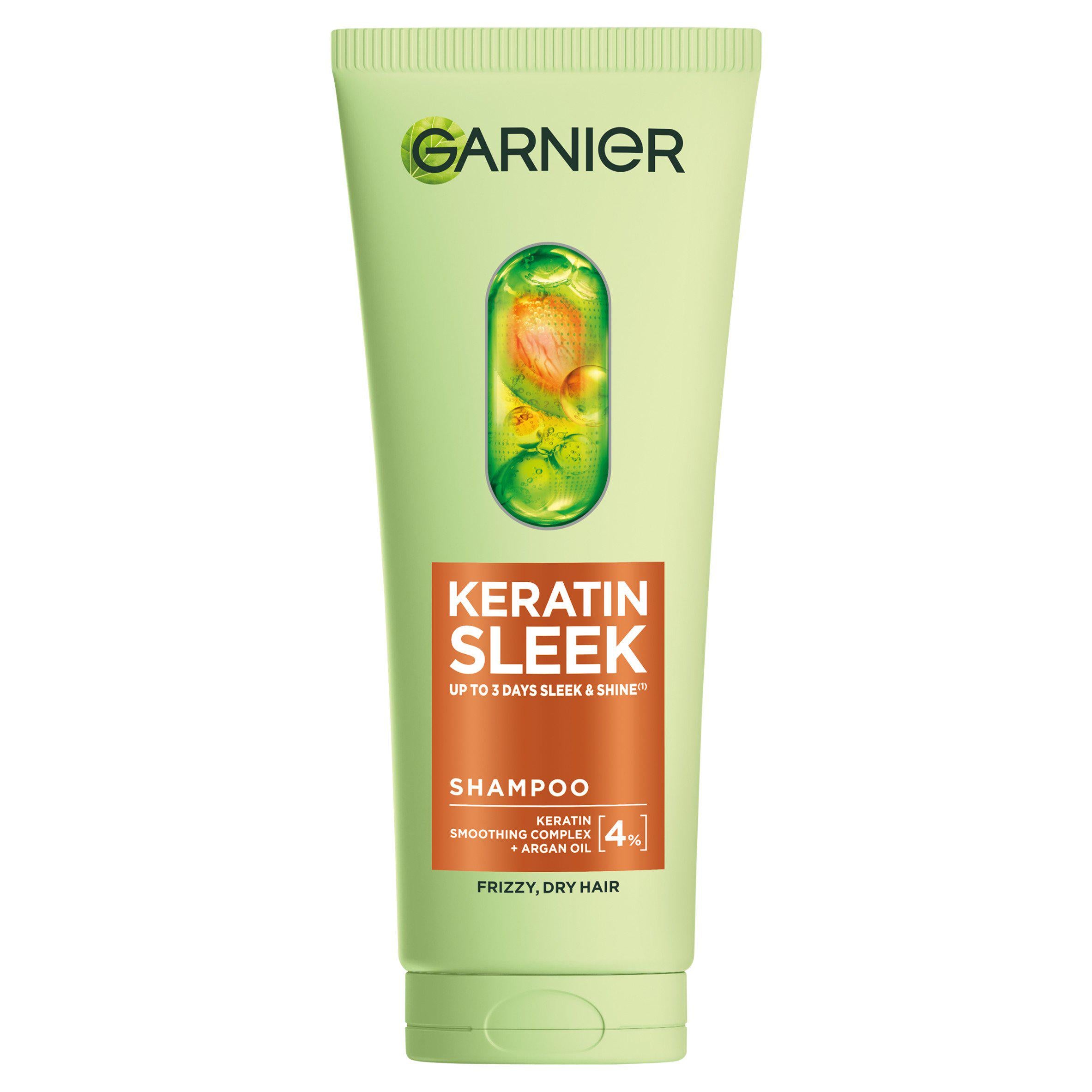 Garnier Keratin Sleek shampoo 200ml (British brand)