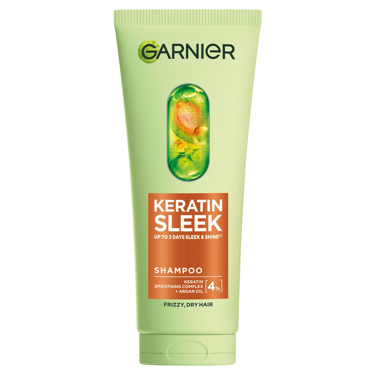 Garnier Keratin Sleek shampoo 200ml (British brand)