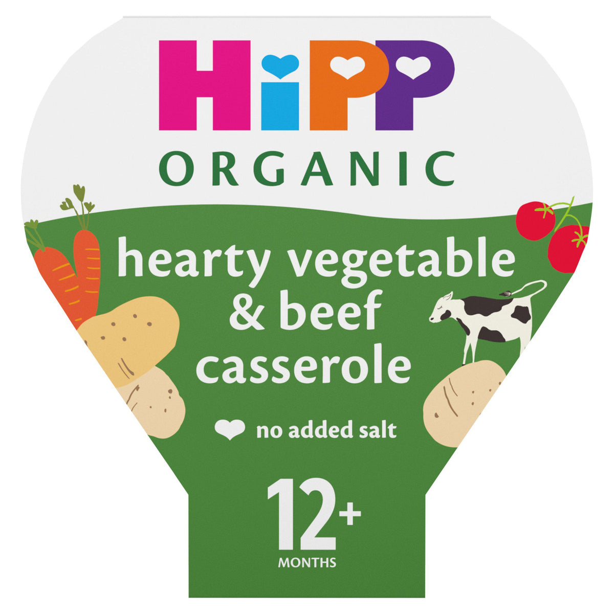 HiPP Organic Hearty Vegetable & Beef Casserole Toddler Tray Meal 1-3 Years 230g