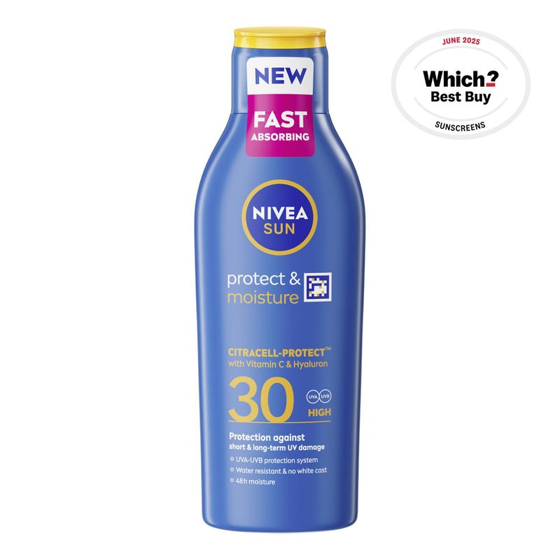 Nivea sun cream SPF30 Protect & Moisture 200ml (British brand)
