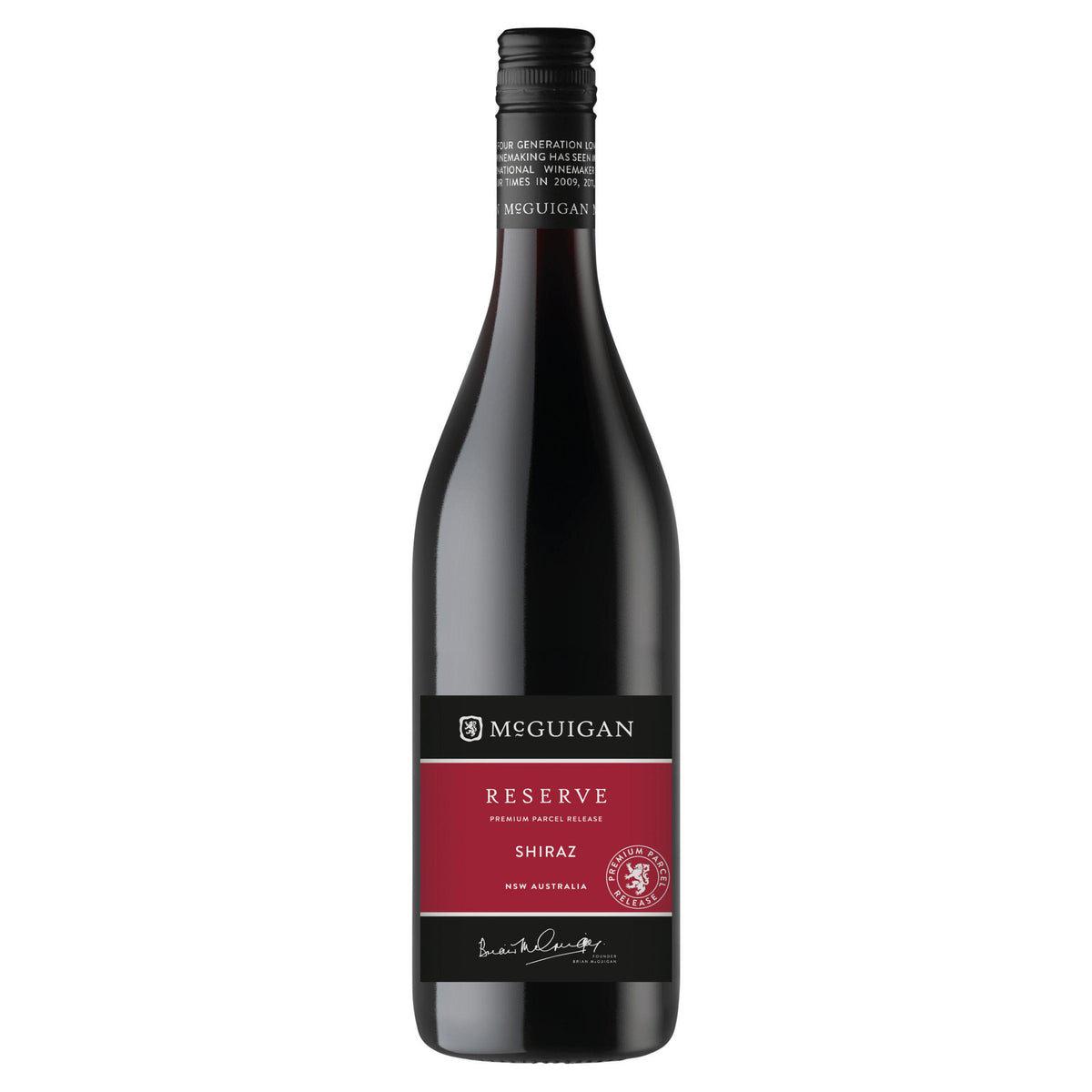 McGuigan Reserve Shiraz red wine 75cl, imported from the UK