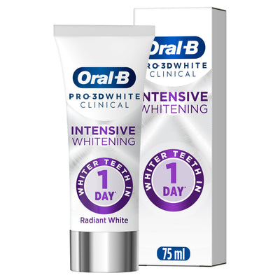 Sainsburys Oral-B Pro 3D White Radiant Toothpaste 75ml- Buy online at McGrocer