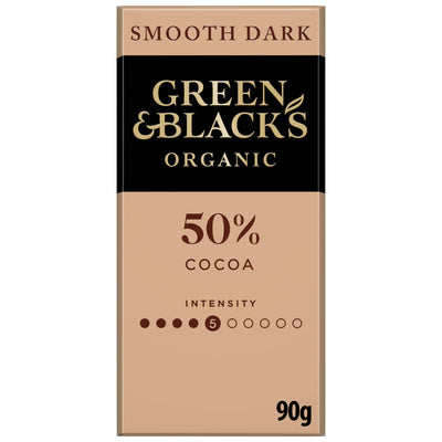 Sainsburys Green & Black's Organic Smooth Milk Chocolate Bar 90g- Buy online at McGrocer