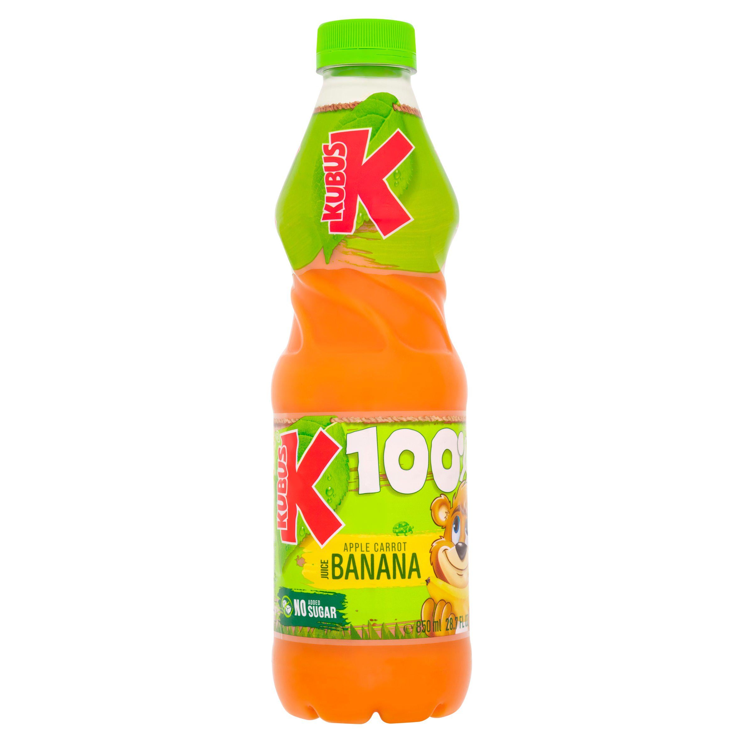 Kubus carrot banana apple drink 850ml (British brand)