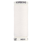 Korbond white polyester thread 100m (British brand)