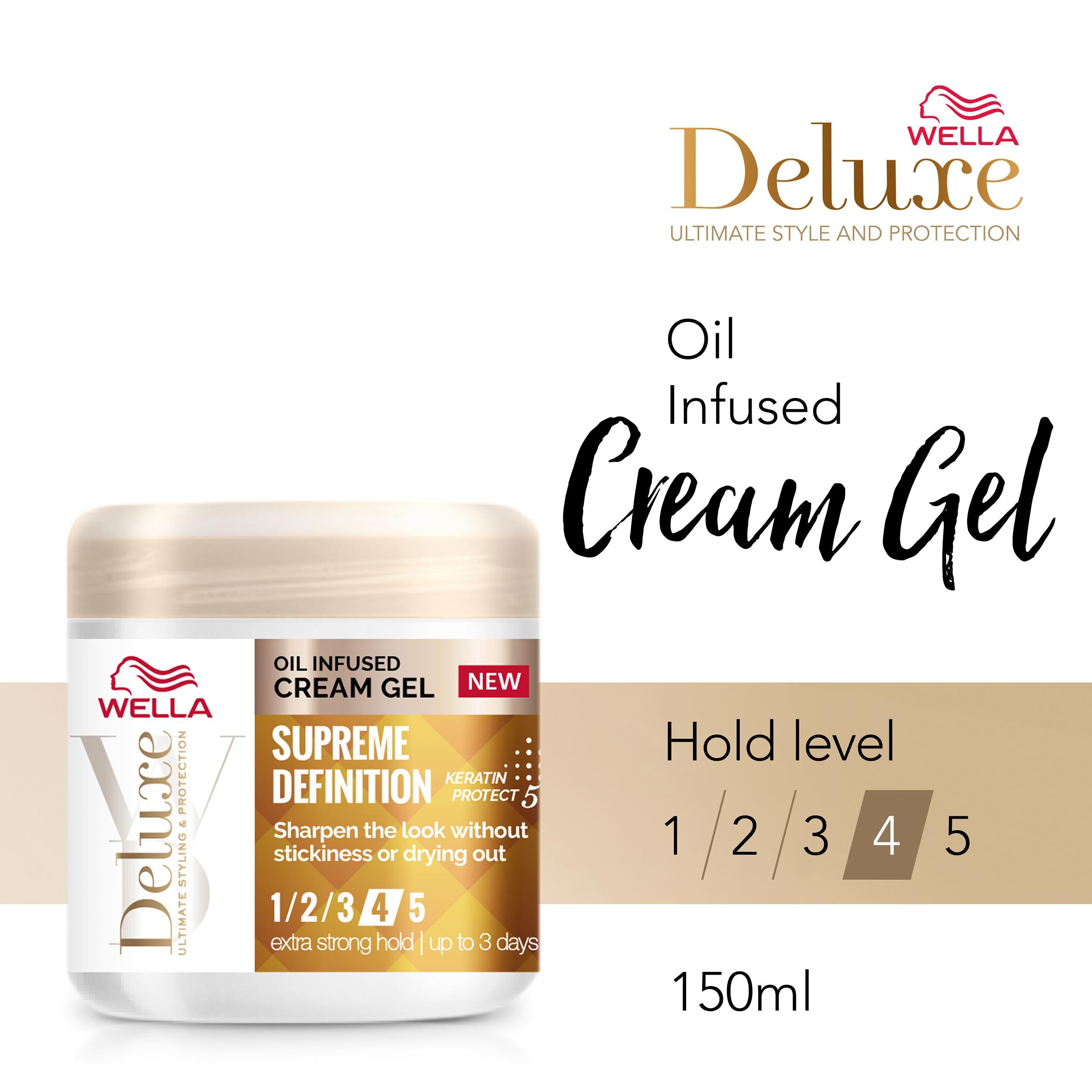 Wella Deluxe Supreme Definition Cream Gel 150ml (British brand)
