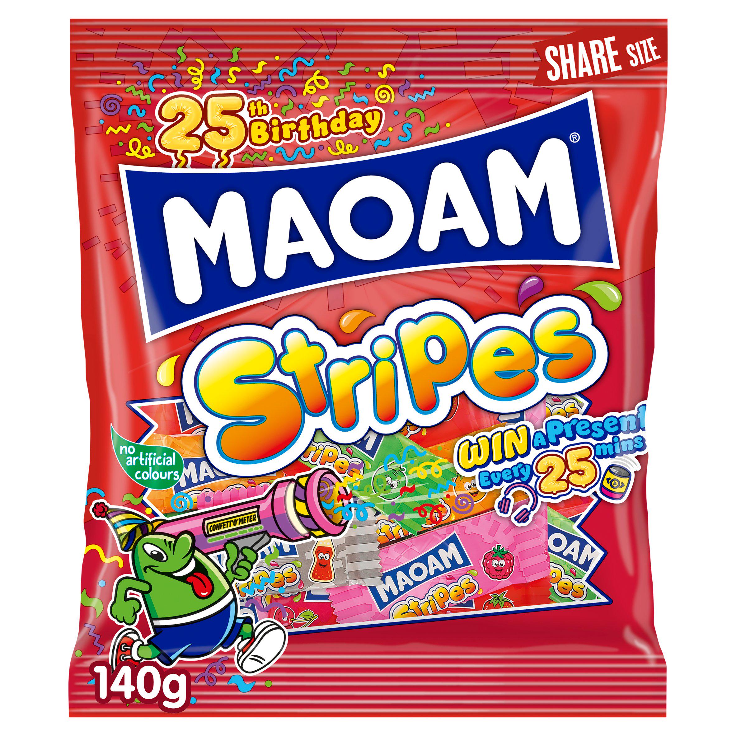 Maoam fruit cola chewy sweets sharing bag 140g, imported from the UK