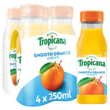 Tropicana smooth orange juice multipack 4x250ml (British brand)