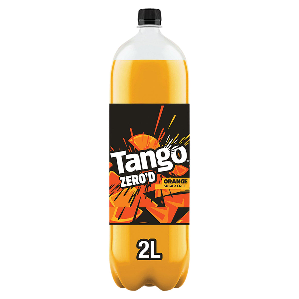 Tango orange soft drink Zero'd sugar free 2L - British product