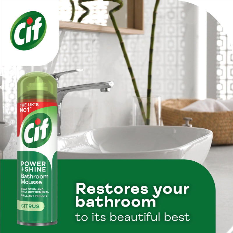 Cif Bathroom Cleaner Mousse Citrus 500ml - British product