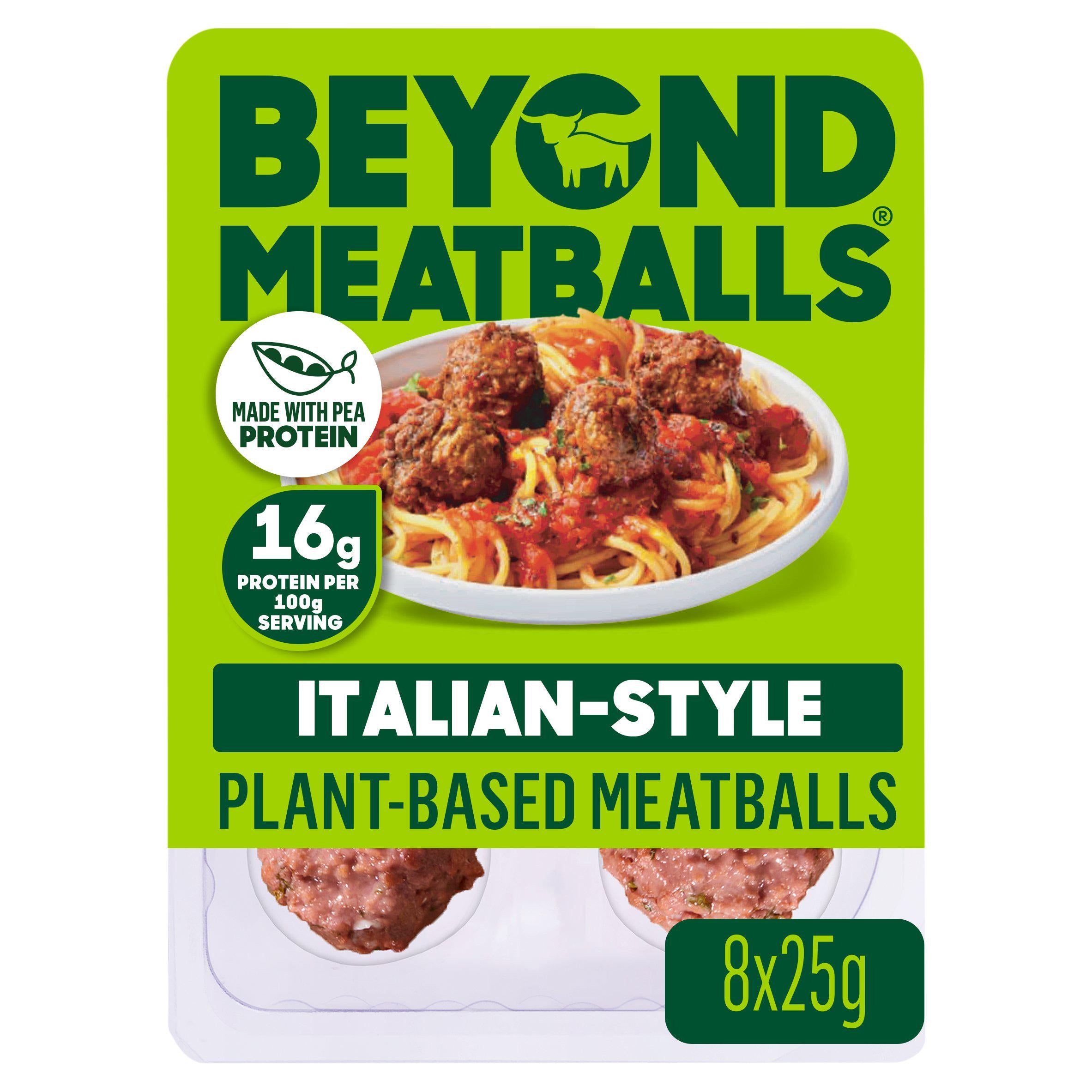 Beyond Meatballs original plant based meatballs 200g, UK version