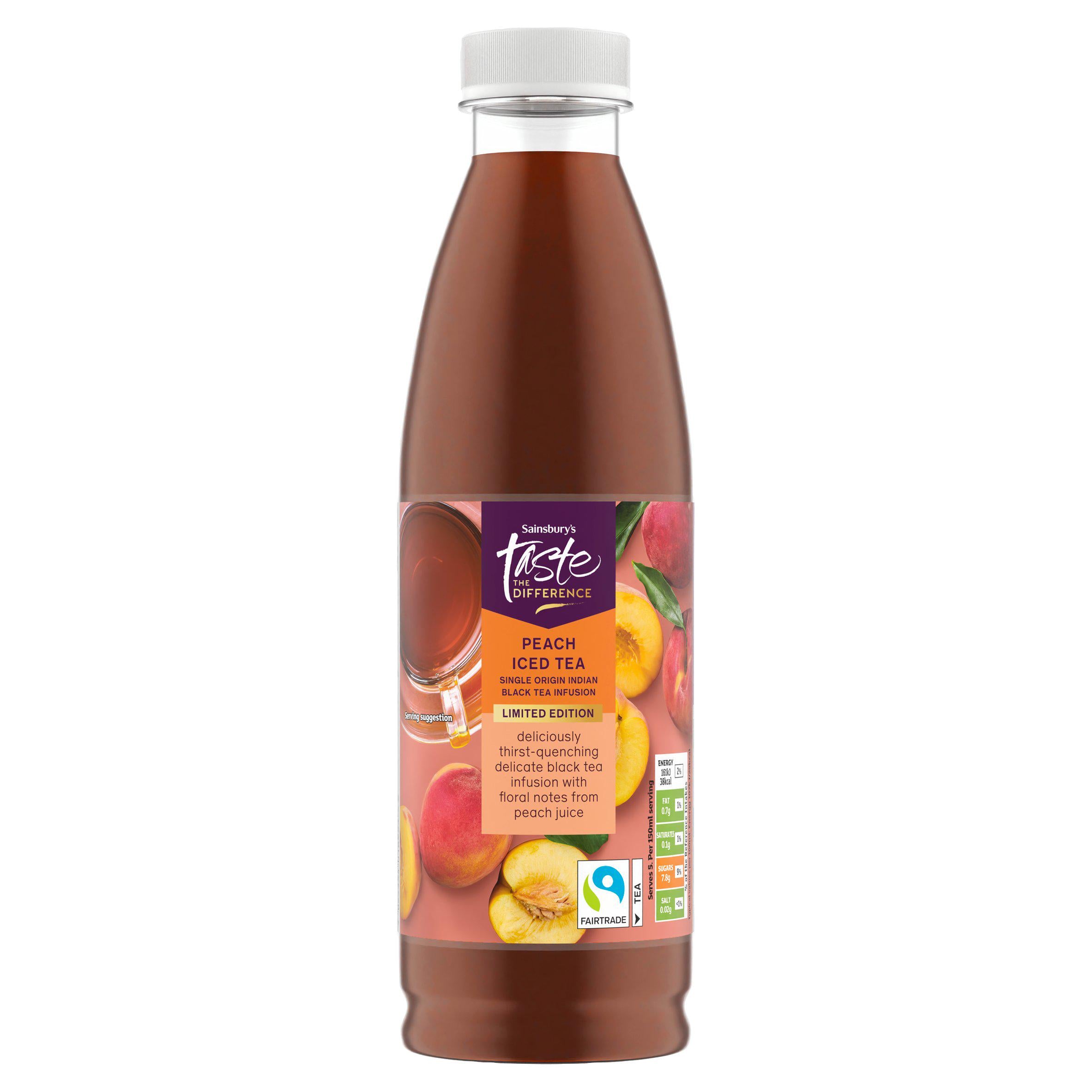 Sainsbury's Taste the Difference peach iced tea 750ml, UK version