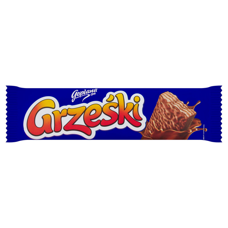Goplana Grzeski wafer bar chocolate coated cocoa cream 36g (British brand)