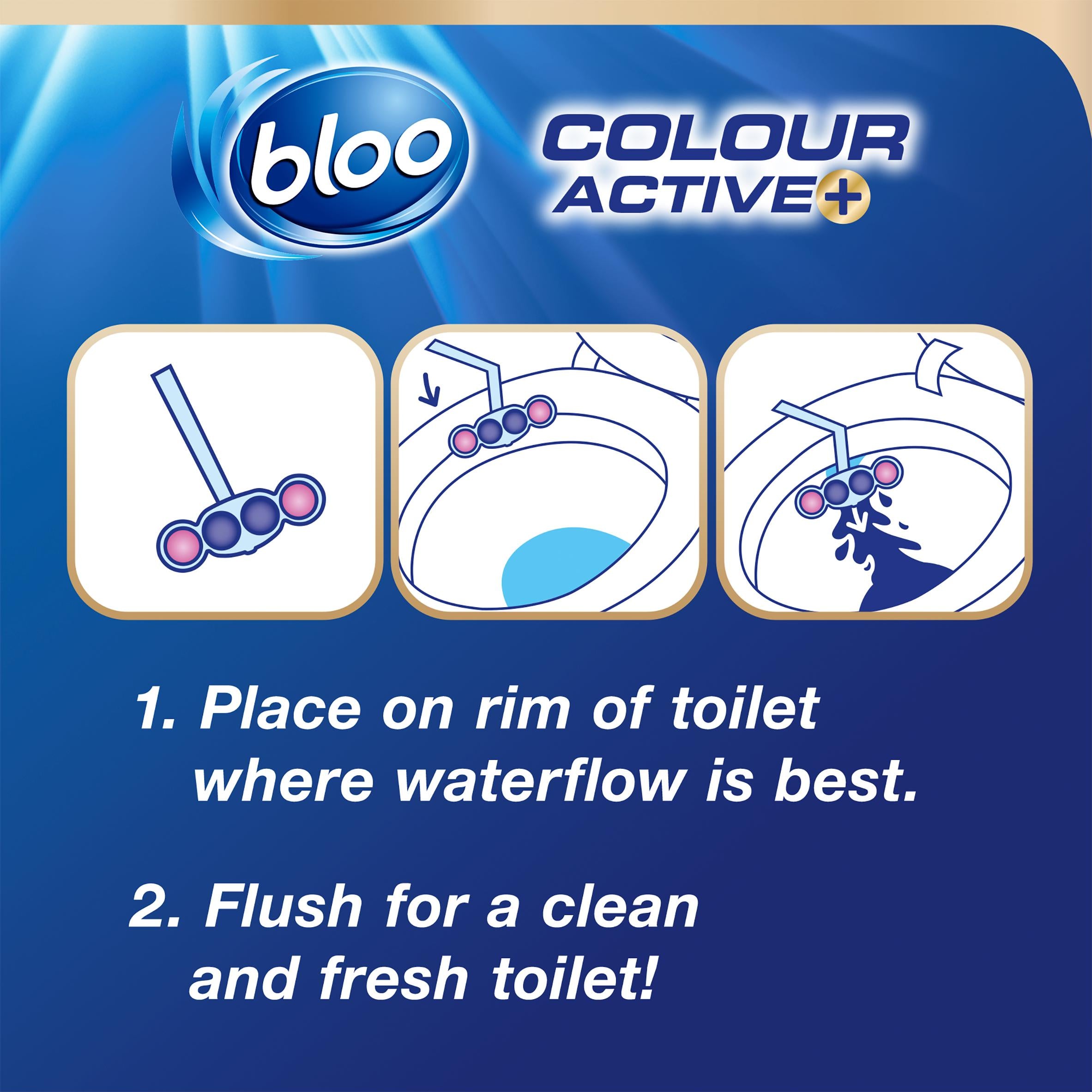 Bloo toilet rim block Fresh Flowers 50g, UK version