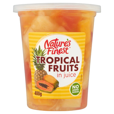 Sainsburys Nature's Finest 400g Tropical Fruits in Juice Pot- Buy online at McGrocer