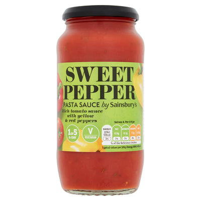 Sainsburys Sainsbury's Sweet Pepper Pasta Sauce 500g- Buy online at McGrocer