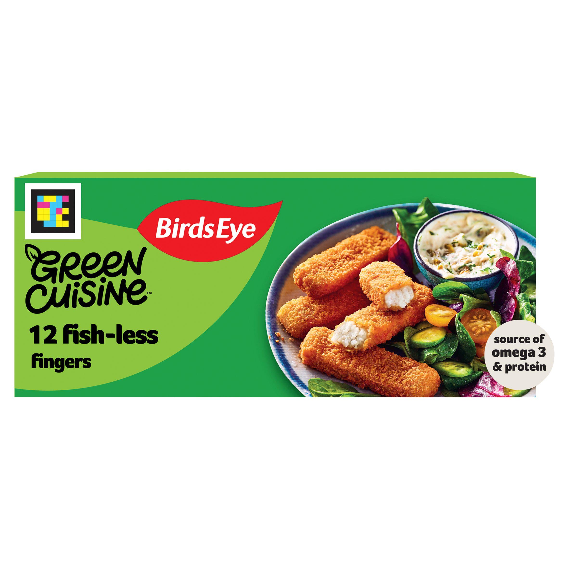 Birds Eye vegan fishless fingers 336g, UK version