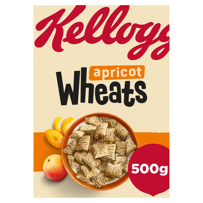 Sainsburys Kellogg's Wheats Apricot Breakfast Cereal 500g- Buy online at McGrocer