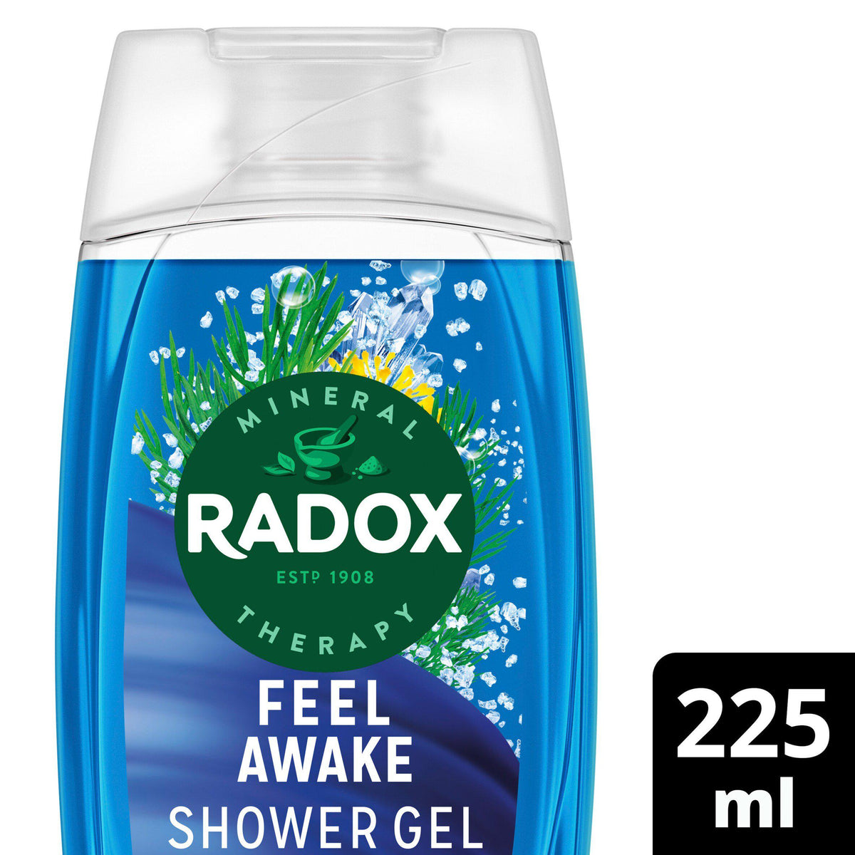 Radox Feel Awake 2-in-1 Shower Gel 225ml, imported from the UK