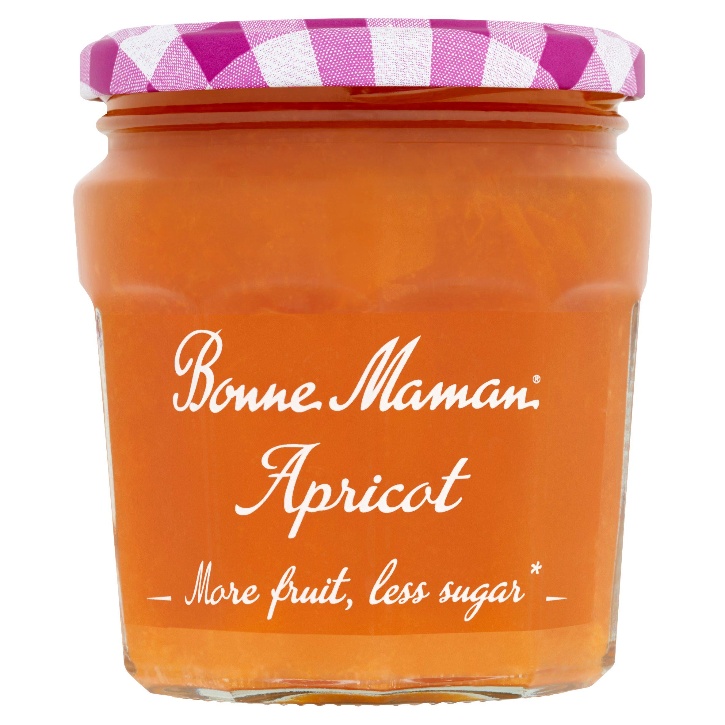 Bonne Maman apricot jam reduced sugar 335g - British product