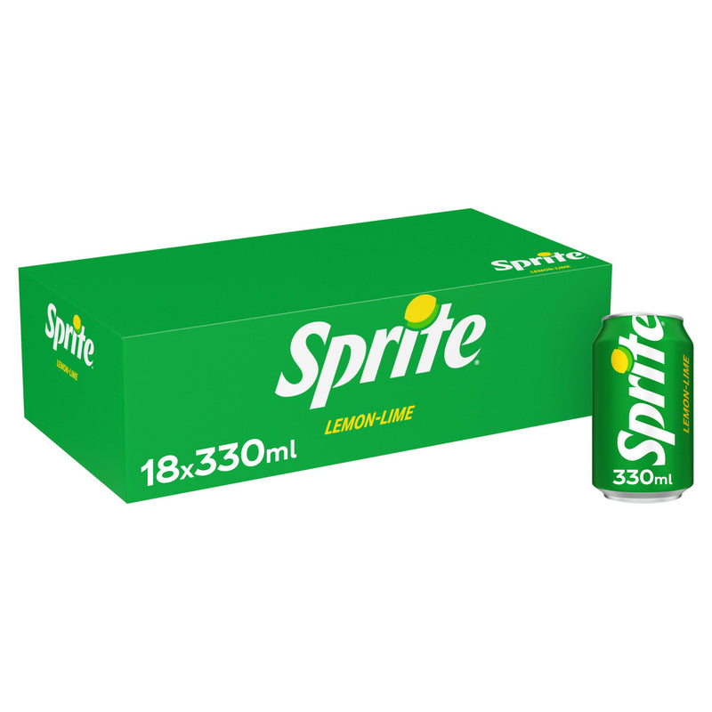 Sprite lemon-lime soft drink 18x330ml (British brand)