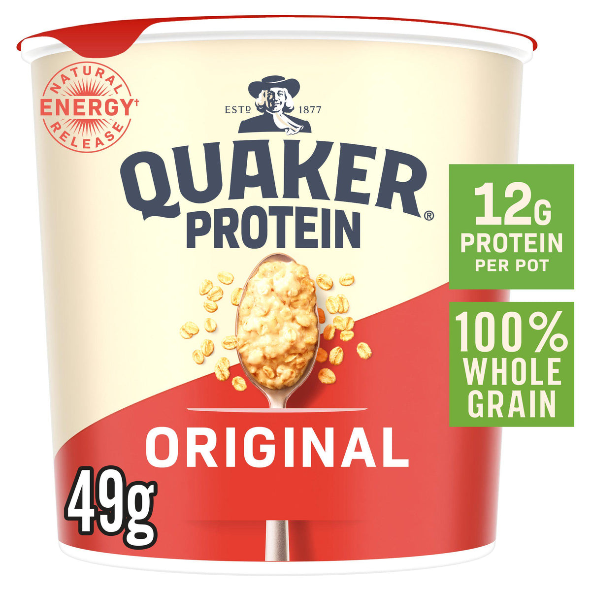 Quaker Oat So Simple Protein Original Porridge Pot 49g (British brand)