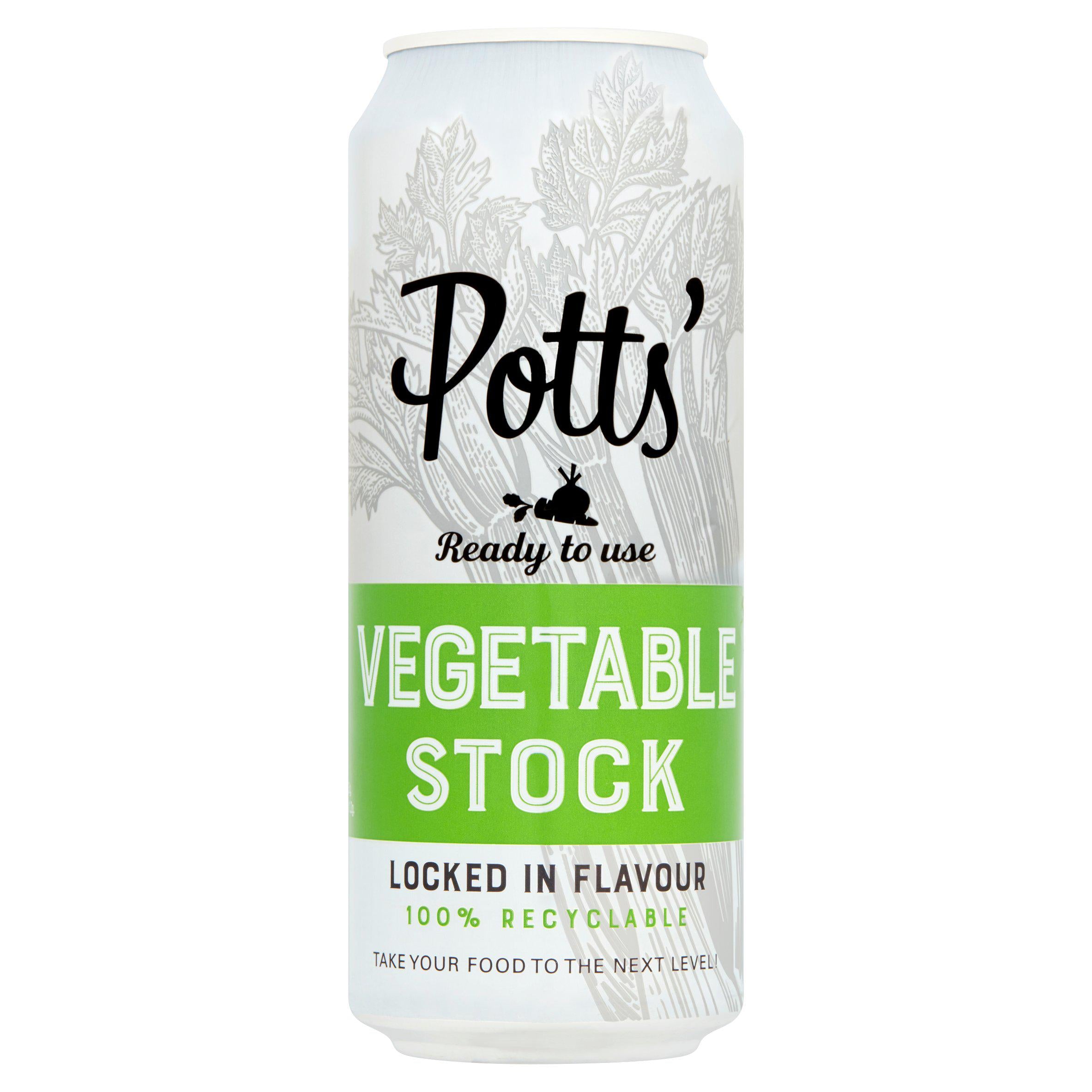 Potts' Vegetable Stock 500ml (British brand)