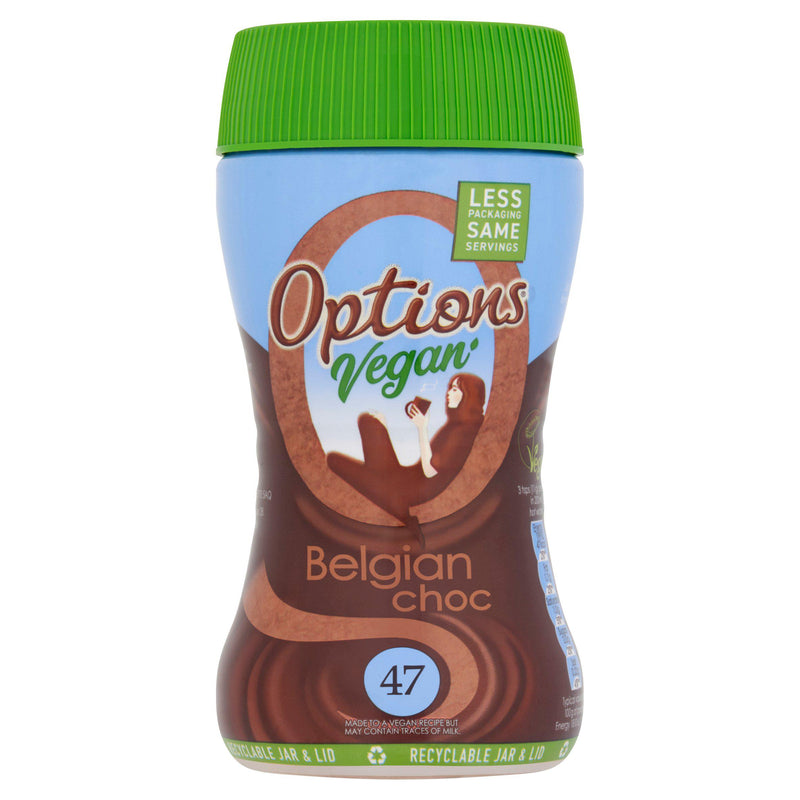Options vegan hot chocolate drink 200g - British product